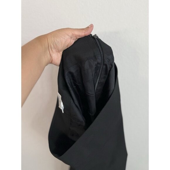 Ann Taylor Loft Back Pleated Skirt Women’s‎ Side Zip Knee Length Size 4 Black - Picture 9 of 9